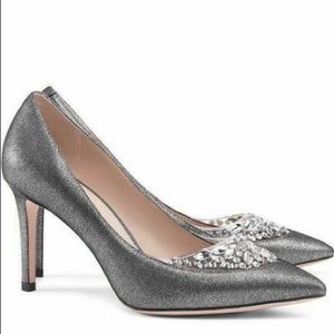 Tory Burch Delphine Pewter Jewel Embellish…